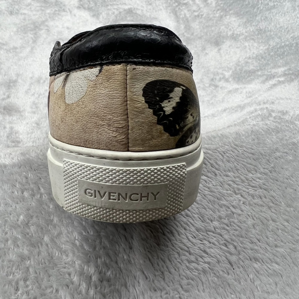 Givenchy Butterfly Women 9 Slip On Shoes Beige Leather Sneakers Designer Fashion - Picture 9 of 16